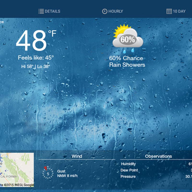 List of Changes Download WeatherBug App for Free